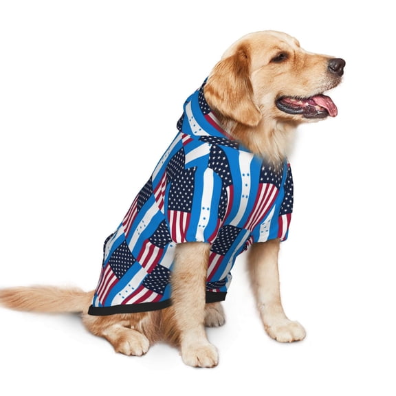 America Honduran Flag Dog Hoodie Pet Coat for Medium and Large Dogs Daily Use Medium