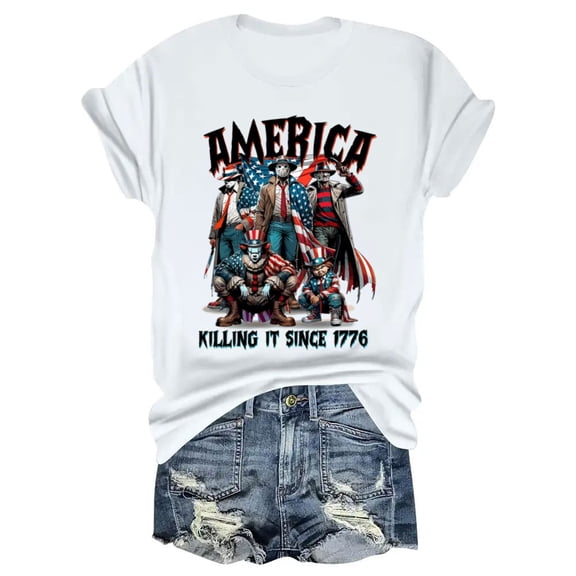 America – Killing It Since 1776 T-Shirt – Bold Patriotic Design – Perfect for Independence Day Celebrations