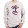 thumbnail image 1 of America Let Freedom Ring Liberty Bell Long Sleeve TShirt Men Women Brisco Brands S, 1 of 6