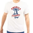 thumbnail image 1 of America Let Freedom Ring Liberty Bell Men's Graphic T Shirt Tees Brisco Brands M, 1 of 6