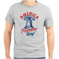 thumbnail image 1 of America Let Freedom Ring Liberty Bell Men's Graphic T Shirt Tees Brisco Brands S, 1 of 6