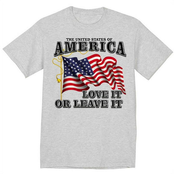 America Love It or Leave T-shirt Men's Patriotic Tee