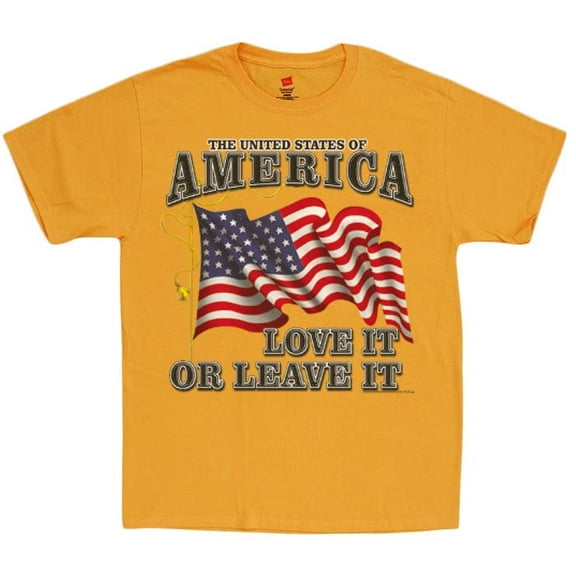 America Love It or Leave T-shirt Men's Patriotic Tee