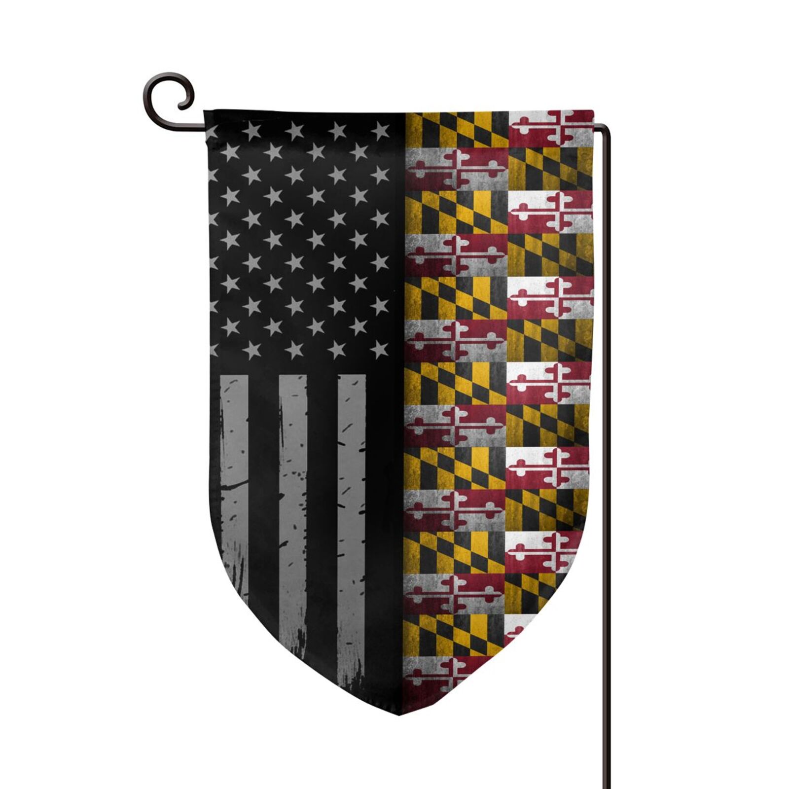 America Maryland Flag Garden Flag Vertical Double Sided Yard Outdoor ...