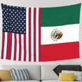 thumbnail image 1 of America Mexico Flag Tapestry Bedroom Living Room Tapestry Room Decorative Aesthetic Tapestries (90 In * 60 In), 1 of 6
