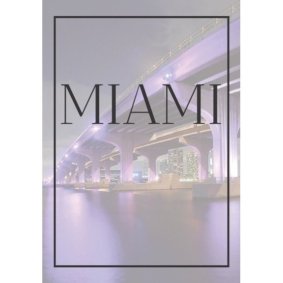 America: Miami: A decorative book for coffee tables, end tables, bookshelves and interior design styling: Stack America city books to add decor to any room. Faded skyline effect cover: Ideal for your