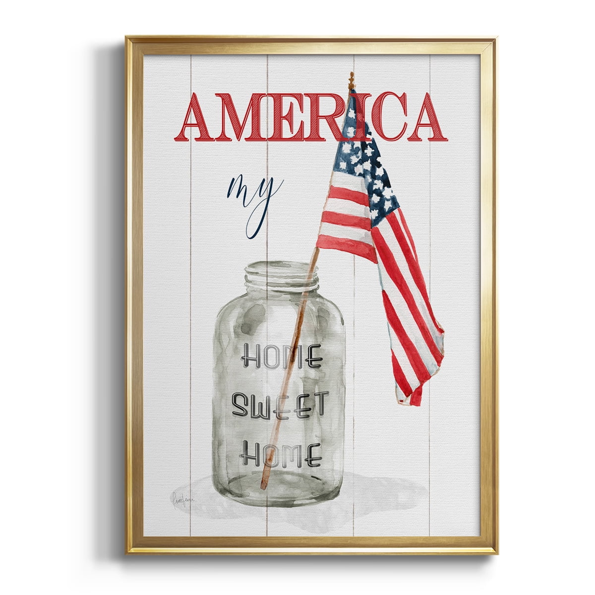 America My Home Sweet Home Premium Classic Framed Print - Ready to Hang
