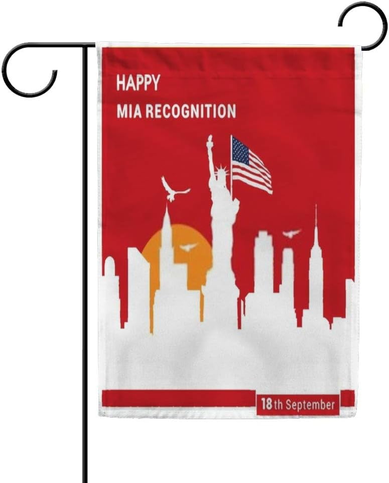 America National POW Garden Flag Vertical Double Sided Small Garden