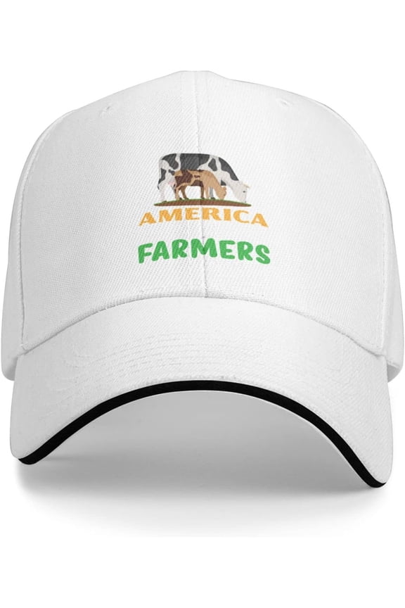 America Needs Farmers Baseball Cap Make Farmers Great Again Trucker Hat God Bless American Farmer Hat Black
