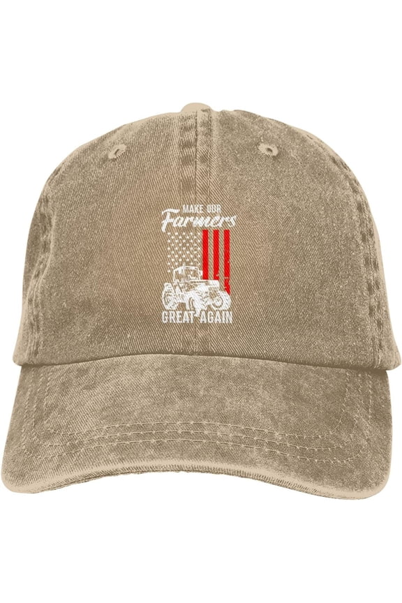 America Needs Farmers Baseball Cap Make Farmers Great Again Trucker Hat God Bless American Farmer Hat Black