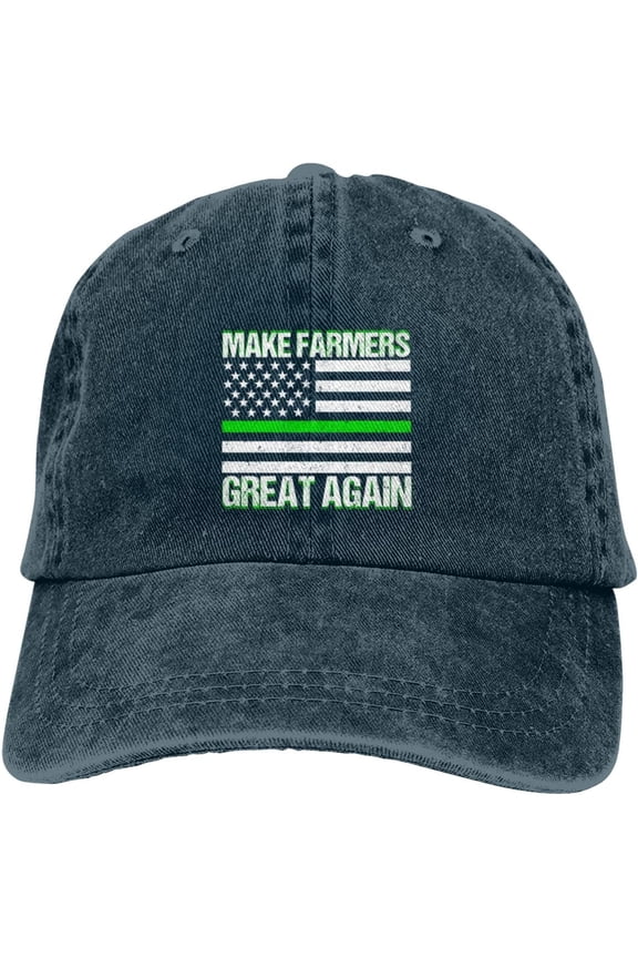 America Needs Farmers Baseball Cap Make Farmers Great Again Trucker Hat God Bless American Farmer Hat Black