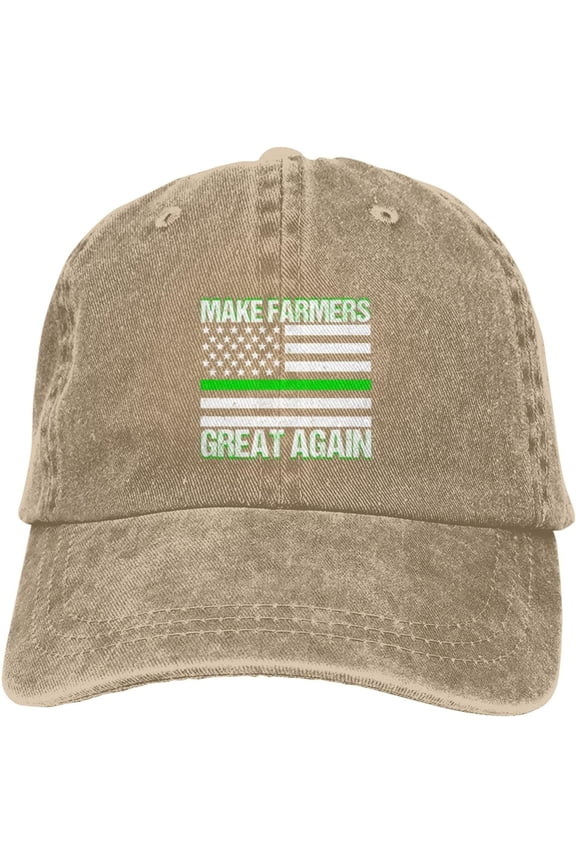 America Needs Farmers Baseball Cap Make Farmers Great Again Trucker Hat God Bless American Farmer Hat Black