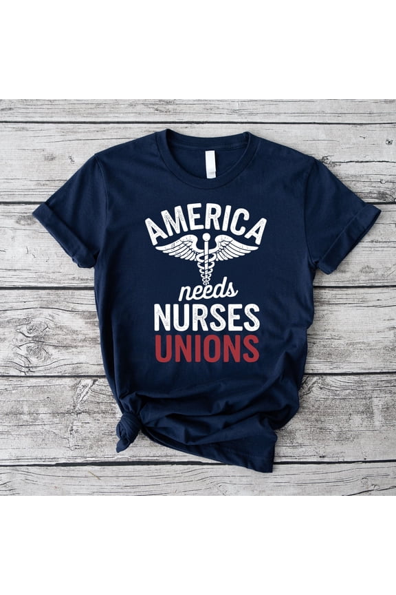 America Needs Nurses Unions Heavy Cotton T-Shirt