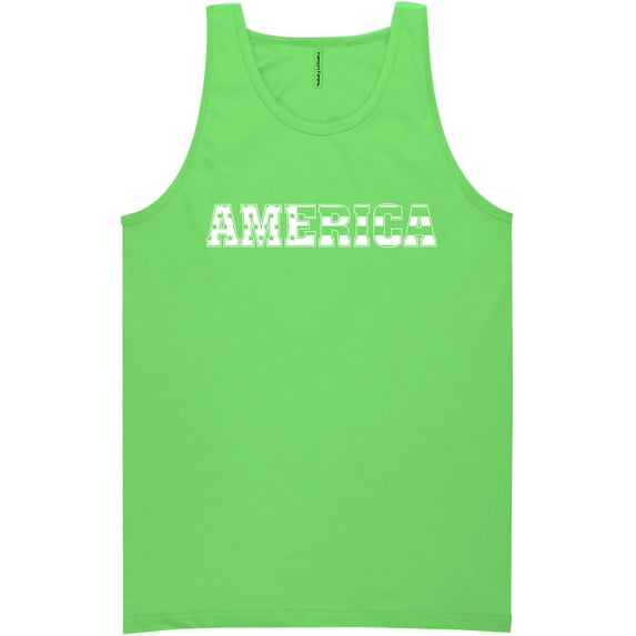 America Neon Tank Top
