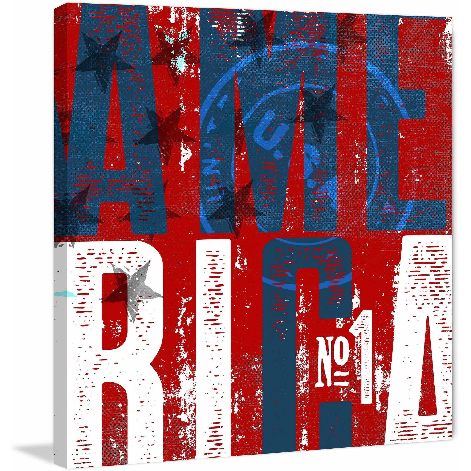 "America No.1" Painting Print on Wrapped Canvas