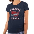 thumbnail image 1 of America Okayest Place on Earth Womens Slim Fit Graphic Tee Brisco Brands S, 1 of 6