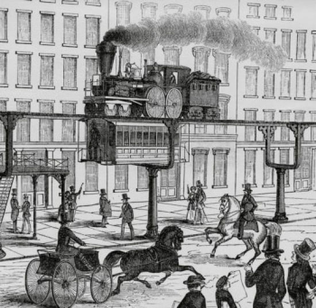 America On Wheels 1853 Artist Unknown Canvas Art - (18 x 24)