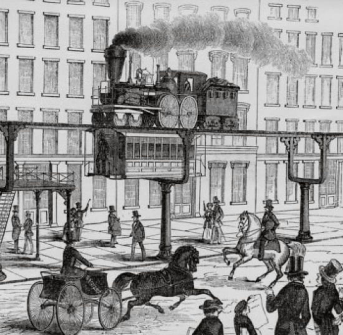 America On Wheels 1853 Artist Unknown Canvas Art - (24 x 36)
