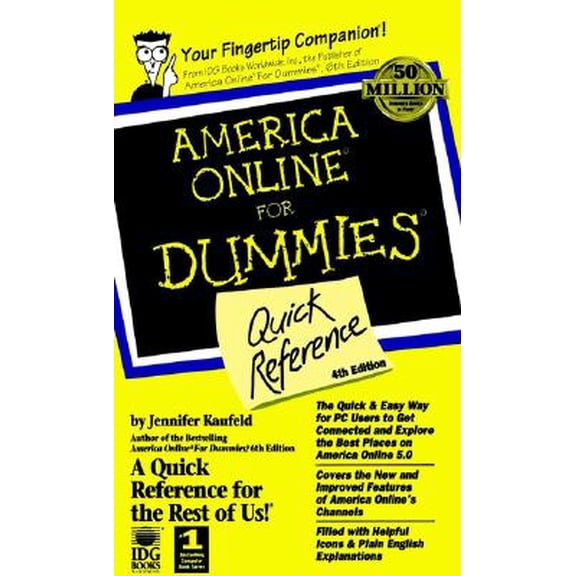 Pre-Owned America Online for Dummies : Quick Reference