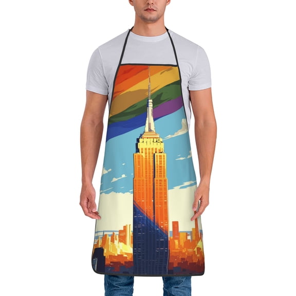 America Pride Aprons for Women Men Waterproof For Kitchen Cooking BBQ Gardening Painting Mechanic