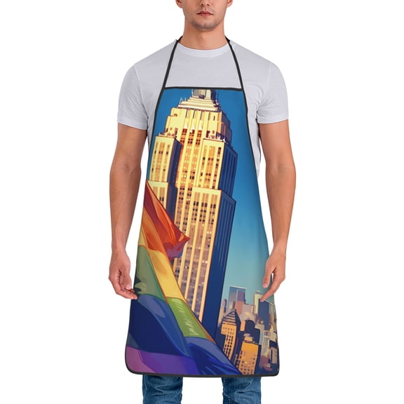 America Pride Aprons for Women Men Waterproof For Kitchen Cooking BBQ Gardening Painting Mechanic
