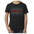 thumbnail image 1 of America Red White and Blue Men's T-shirt, 4th of July T-shirts for Kids - Black MH200YPATRIOT S20 S, 1 of 3