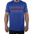 thumbnail image 1 of America Red White and Blue Men's T-shirt, 4th of July T-shirts for Men - Royal MH200PATRIOT S20 2XL, 1 of 3