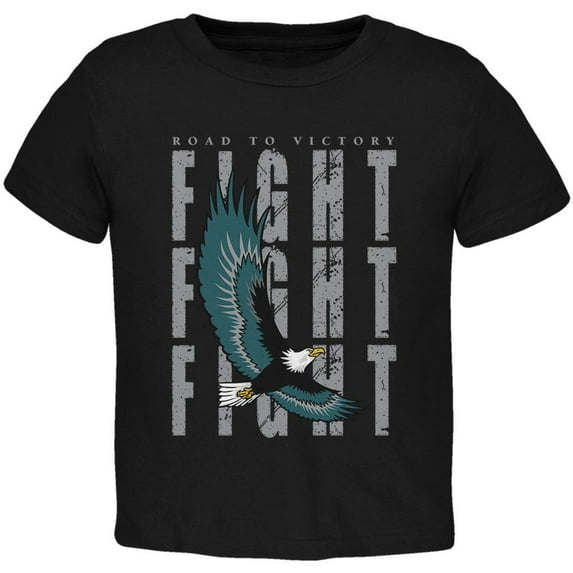 America Road To Victory Eagle Fight Toddler T Shirt Black 4T