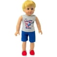 thumbnail image 1 of America Rocks Boys Short Set for 18 inch dolls, 1 of 2