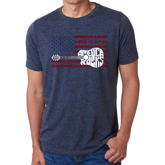 America Rocks - Men's Premium Blend Word Art T-Shirt