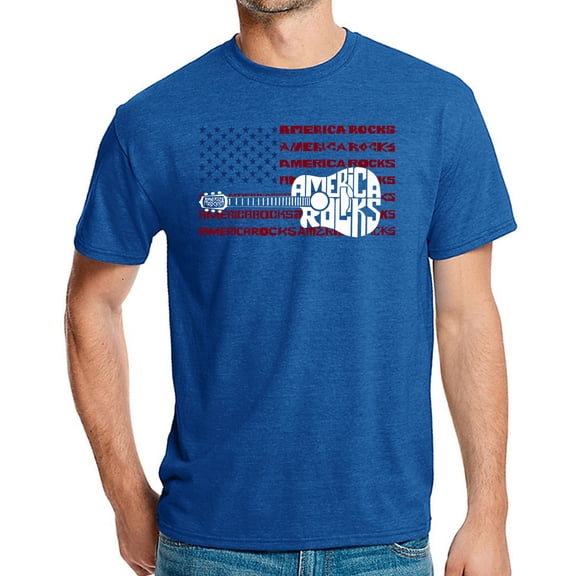 America Rocks - Men's Premium Blend Word Art T-Shirt