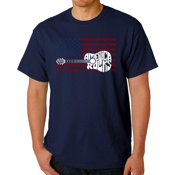 America Rocks - Men's Word Art T-Shirt