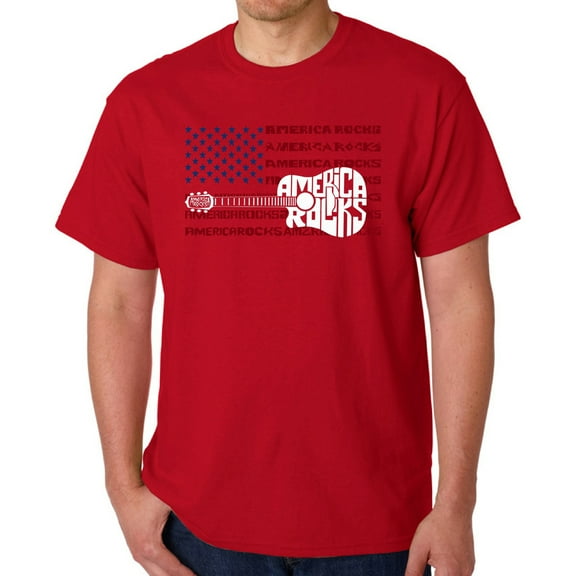 America Rocks - Men's Word Art T-Shirt
