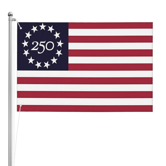 America'S 250th Anniversary Flag Double Sided Flag 2x3ft For Home/Company/Indoor Outdoor Decoration Flag 100% Polyester Banner