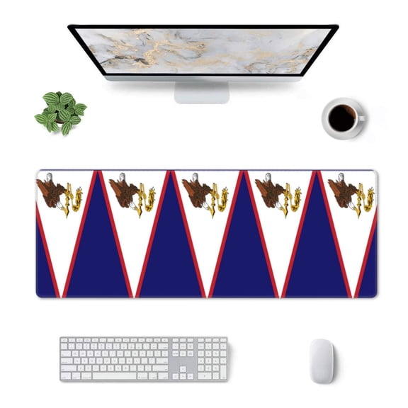 America Samoa Flag Large Non-Slip Rubber Base Mousepad Keyboard Mouse Mat Desk Pad With Stitched Edges 31.5x11.8inch\r\n﻿