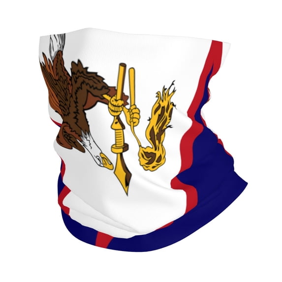 America Samoa Flagneck Gaiter Elastic Balaclavas Face Mask Versatile Bandana For Men Women