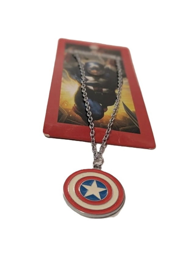 America Shield Metal Pendant necklace
