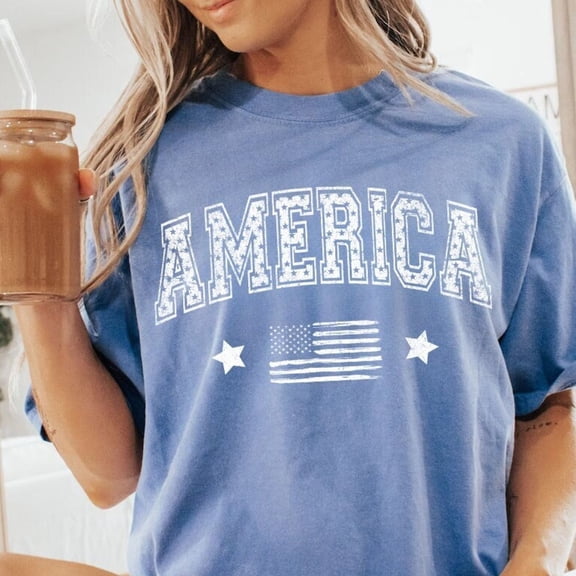 America Shirt Fourth Of July Shirt Big Usa Tshirt America Tshirt Patriotic Shirt America Est Shirt July 4Th Unisex S-5XL Hot Trending Shirt, Vintage Birthday Gift