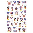 thumbnail image 1 of America Stars Fireworks Butterfly Nail Art Stickers 4th of July Red White Blue Cute Minnie Mickey Nail Sticker Mouse Ears - American Flag D183, 1 of 1