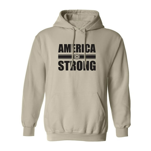 America Strong Adult Hooded Sweatshirt