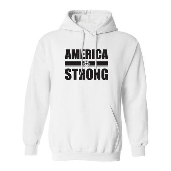 America Strong Adult Hooded Sweatshirt