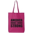 thumbnail image 1 of America Strong Cotton Canvas Tote Bag, 1 of 1