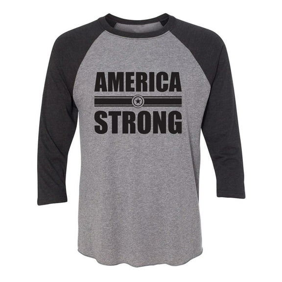 America Strong Unisex 3/4 Sleeve Baseball Raglan Tee