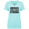 thumbnail image 1 of America Strong Womens V-Neck T-Shirt, 1 of 3