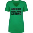 thumbnail image 1 of America Strong Womens V-Neck T-Shirt, 1 of 2