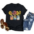 thumbnail image 1 of America Sunflower Shirt, USA Flower Shirt, Gift For American ID-0506-SUHK, 1 of 2