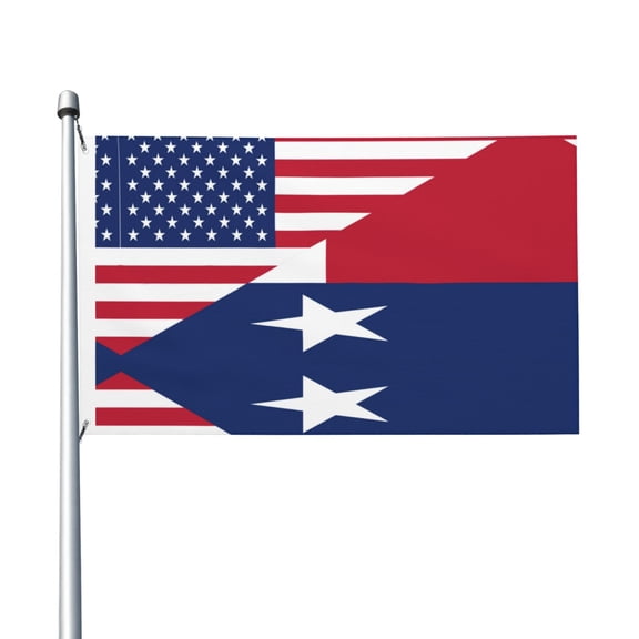 America Texas Flag Pattern Flag Double Sided Printed 3x5 Ft Flag Banner Suitable For Yard Outdoor Party Decorative