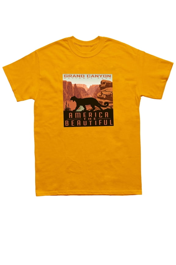Grand Canyon National Park Mountain Lion Graphic T-Shirt