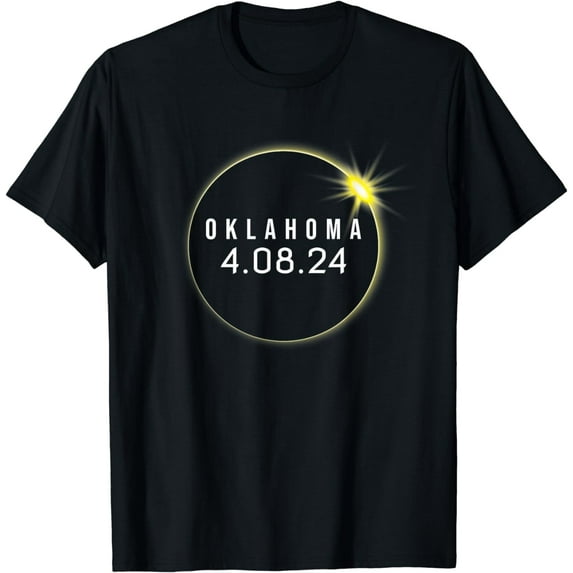 America Totality 2024 Oklahoma Total Solar Eclipse Chaser T-Shirt