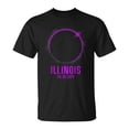 thumbnail image 1 of America Totality 4.08.24 Total Solar Eclipse Illinois 2024 T-Shirt – Celestial Event Graphic Tee for Men Women Kids, Featuring Illinois Path of Totality Design, Perfect, 1 of 3